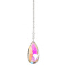 Small Faceted Tear Drop Crystal Suncatcher  – Aurora Borealis (Iridescent) Finish