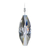 Large Faceted Arrow Crystal Suncatcher  – Clear Beaded