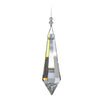Large Faceted Icicle Crystal Suncatcher  – Clear Beaded