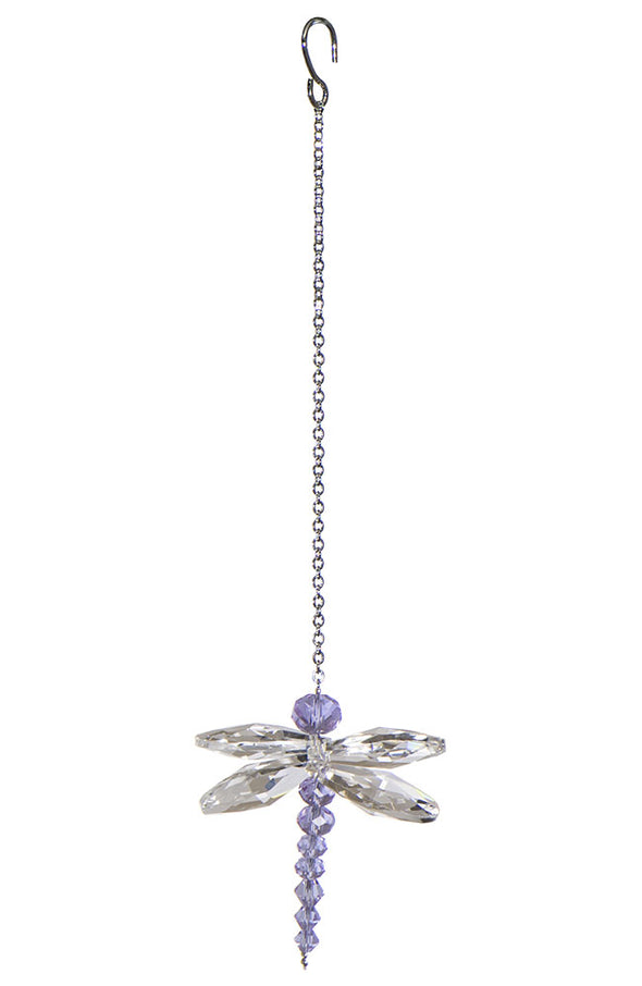 Crystal Dragonfly Suncatcher - Lilac