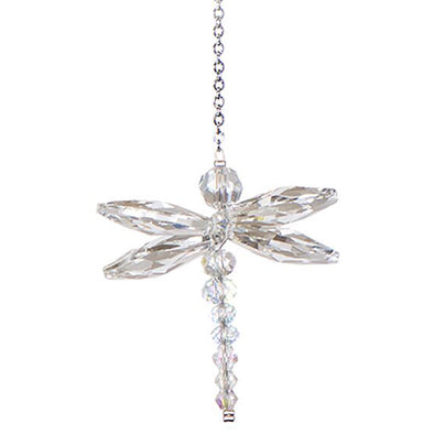 Crystal Dragonfly Suncatcher - Aurora Borealis