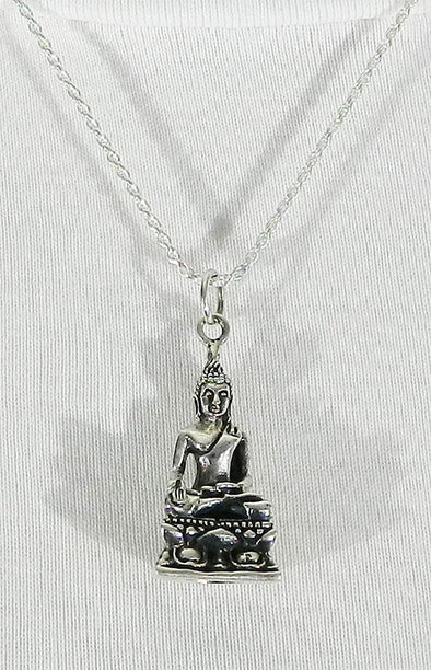 Sterling Silver Buddha Pendant 20