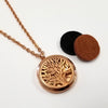 Diffuser Necklace - Tree of Life (Rose Gold)