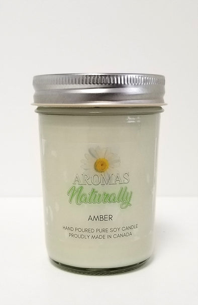 Pure Soy Wax Candle - Amber