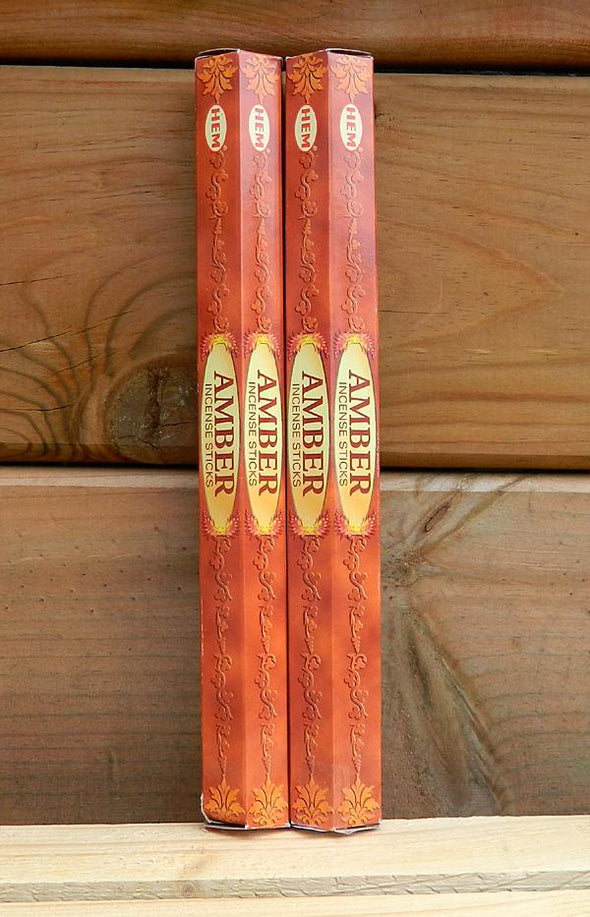 HEM Incense Hex Tube 20 Sticks - Amber