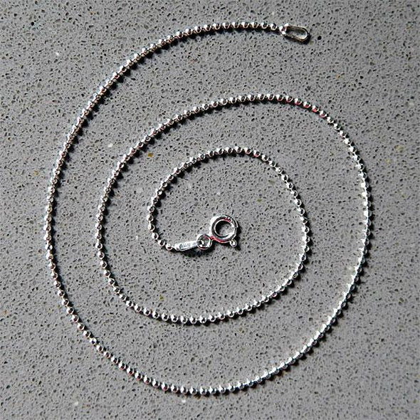 Sterling Silver Diamond Cut Bead Chain 150