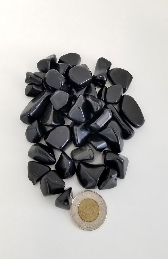 Tumbled Gemstones - Black Obsidian
