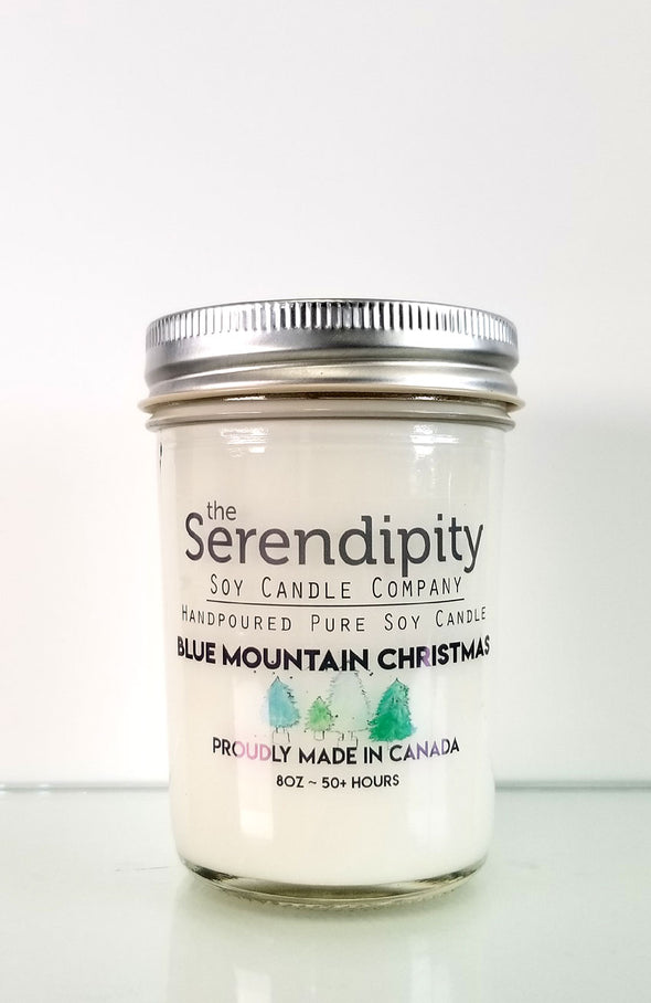 Pure Soy Wax Candle - Blue Mountain Christmas