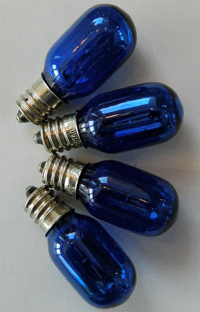 Light Bulbs for Himalayan Salt Lamps - Blue 4 Pack