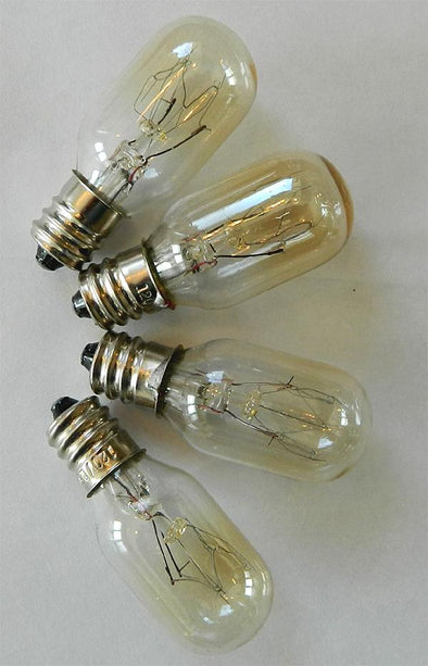 Light Bulbs for Himalayan Salt Lamps - Clear 4 Pack