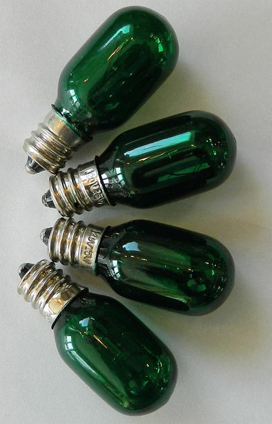 Light Bulbs for Himalayan Salt Lamps - Green 4 Pack