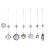 Large Faceted Sphere Crystal Suncatcher  – Clear Beaded