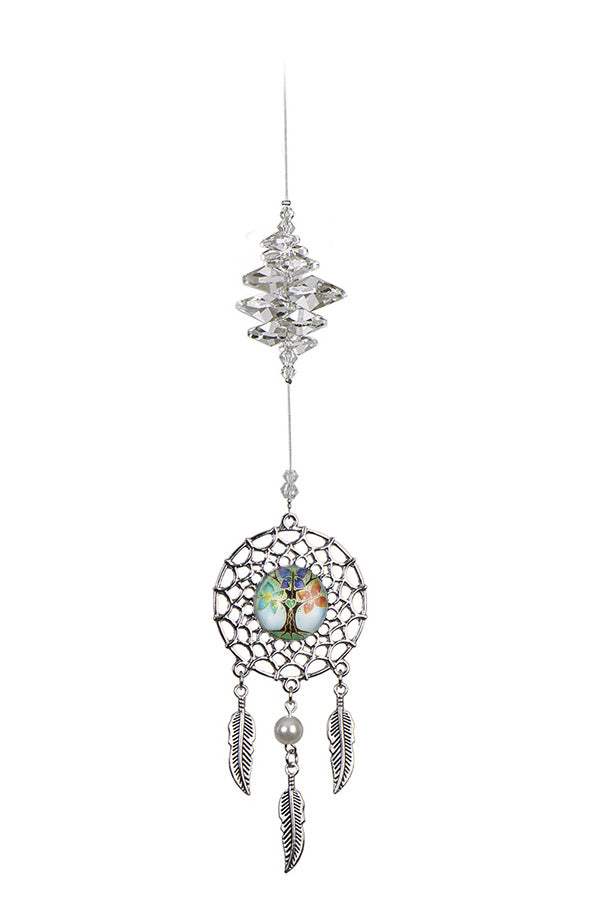 Dream Catcher Crystal Suncatcher  – Tree of Life