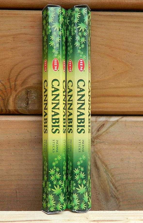 HEM Incense Hex Tube 20 Sticks - Cannabis