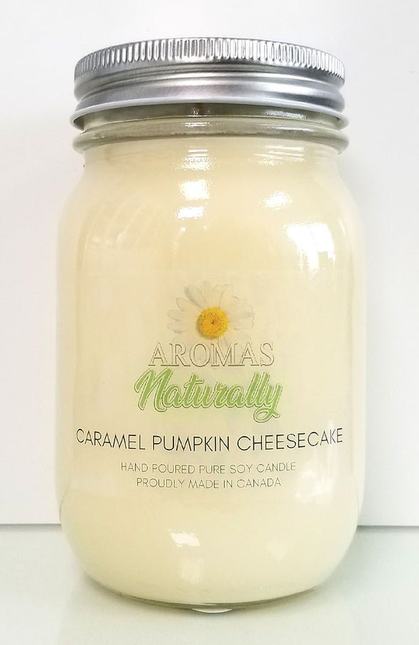 Pure Soy Wax Candle - Caramel Pumpkin Cheesecake