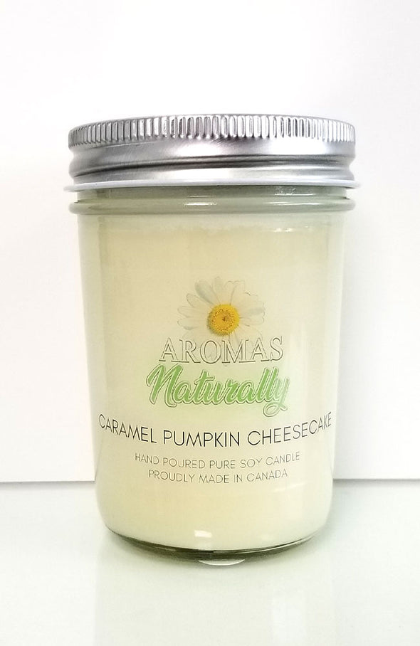 Pure Soy Wax Candle - Caramel Pumpkin Cheesecake