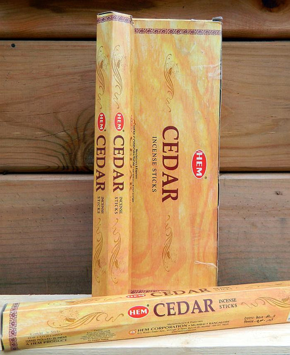 HEM Incense Hex Tube 20 Sticks - Cedar