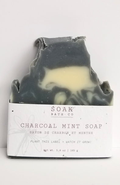 SOAK Bath Co. - Charcoal Mint Soap Bar