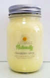 Pure Soy Wax Candle - Cranberry Spice