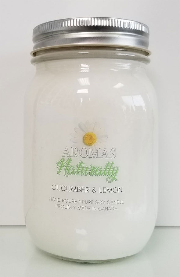 Pure Soy Wax Candle - Cucumber Lemon