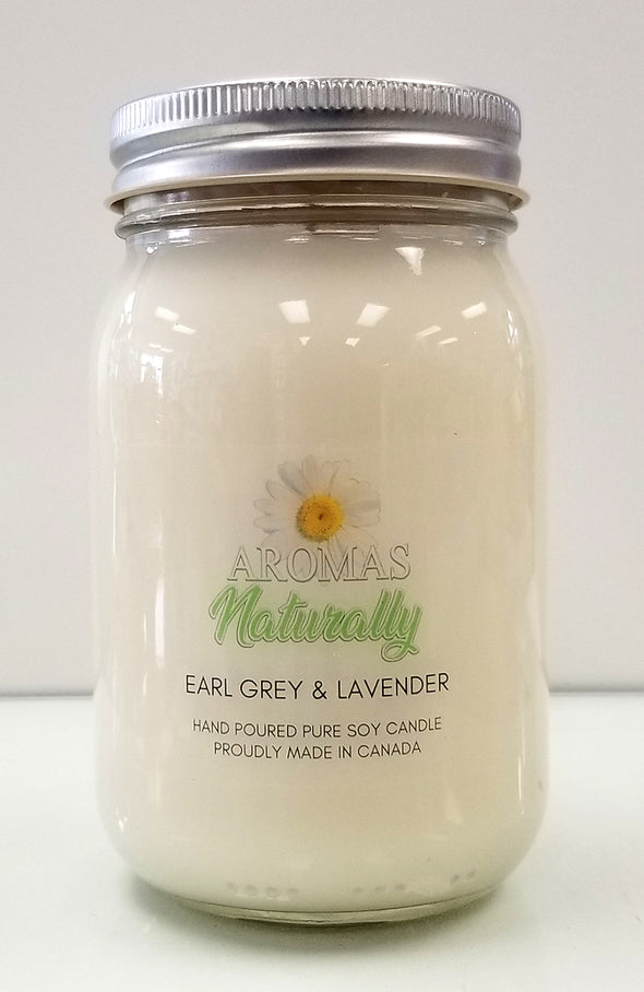 Pure Soy Wax Candle - Earl Grey & Lavender
