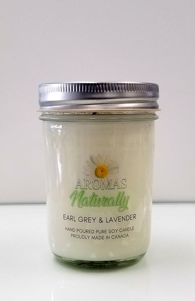 Pure Soy Wax Candle - Earl Grey & Lavender
