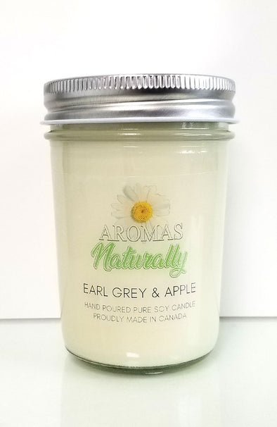 Pure Soy Wax Candle - Earl Grey & Apple