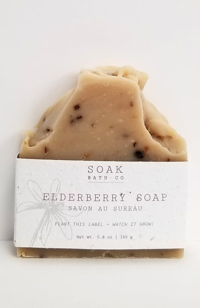 SOAK Bath Co. - Elderberry Soap Bar