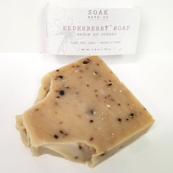 SOAK Bath Co. - Elderberry Soap Bar