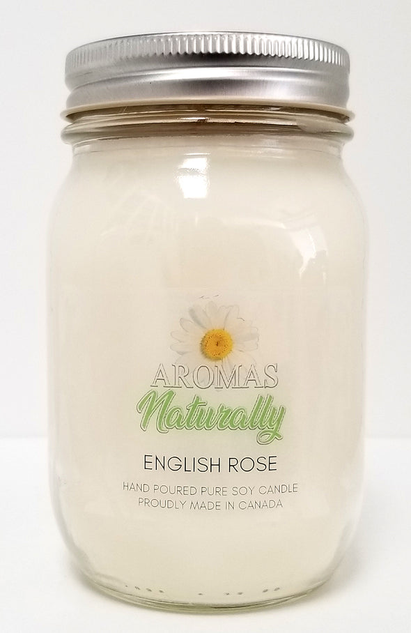 Pure Soy Wax Candle - English Rose