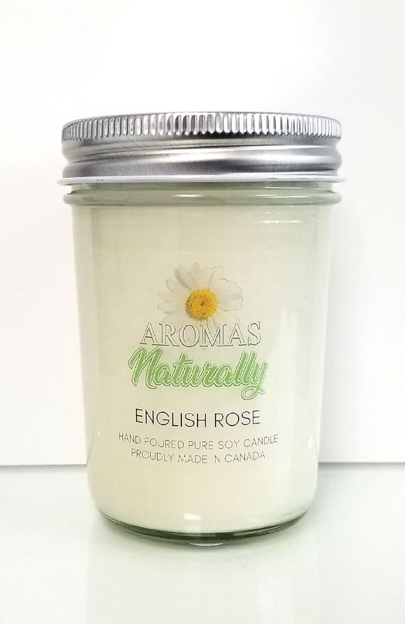 Pure Soy Wax Candle - English Rose