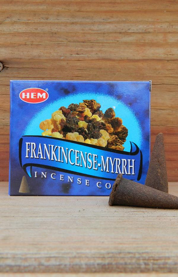 HEM Incense Cones - Frankincense & Myrrh