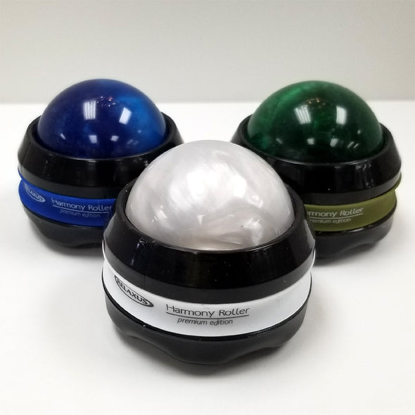 Harmony Handheld Massage Roller ~ White, Green or Blue