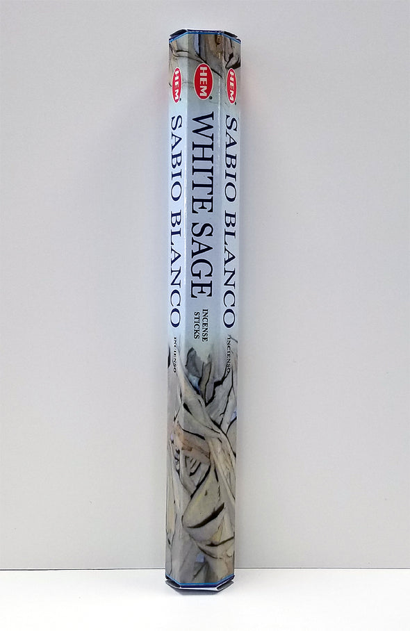HEM Incense Hex Tube 20 Sticks - White Sage