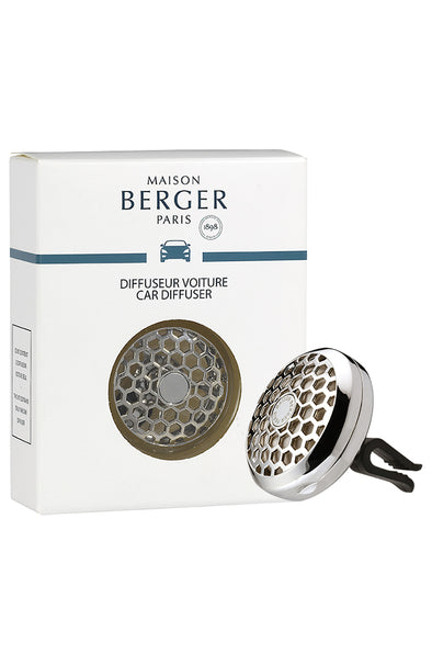 Maison Berger Car Diffuser Clip - Honey Comb Chrome Finish