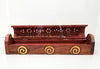 Wood Incense Coffin Box - Inlay Brass Spirals