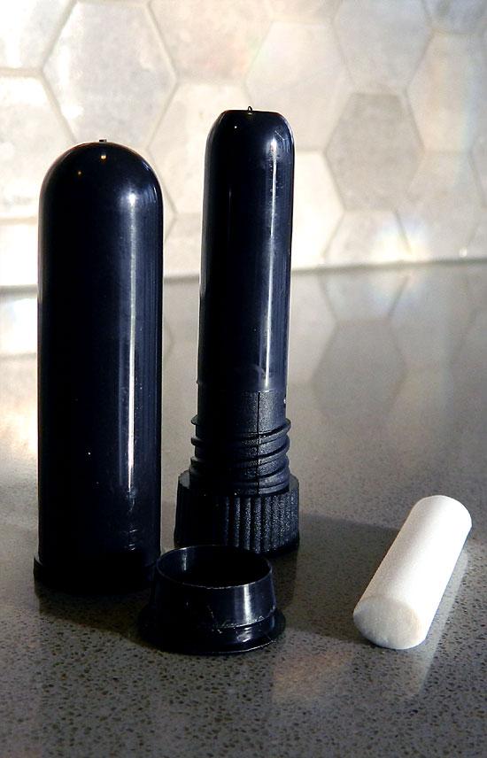 Essential Oil Inhaler (Black) - Plastic
