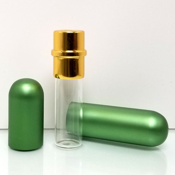 Essential Oil Inhaler - Brushed Aluminum Green