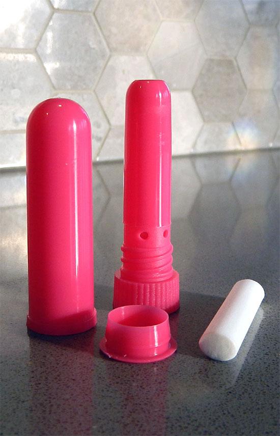 Essential Oil Inhaler (Red) - Plastic