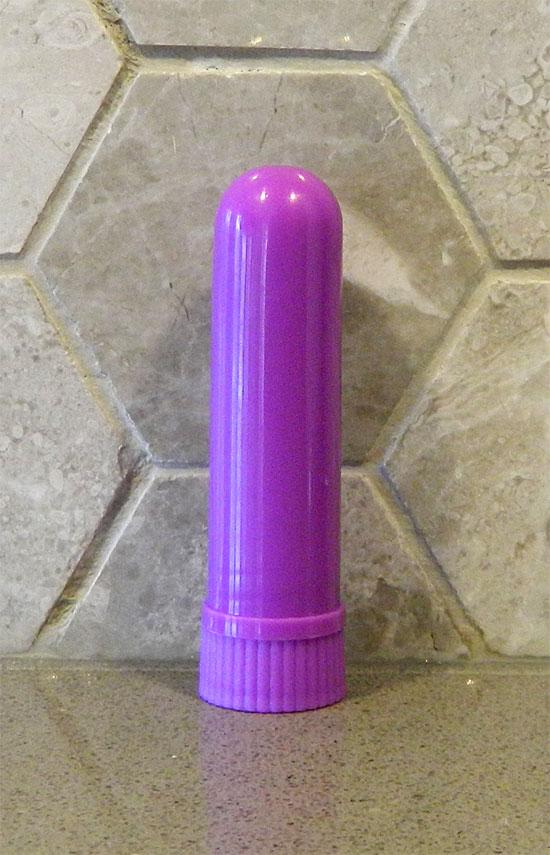 Essential Oil Inhaler (Purple) - Plastic