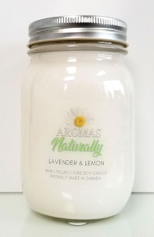 Pure Soy Wax Candle - Lavender & Lemon