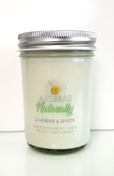 Pure Soy Wax Candle - Lavender & Lemon