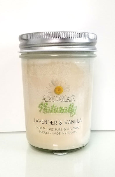 Pure Soy Wax Candle - Lavender & Vanilla