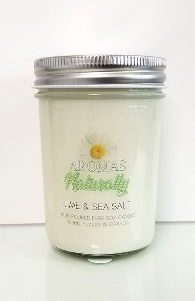 Pure Soy Wax Candle - Lime & Sea Salt