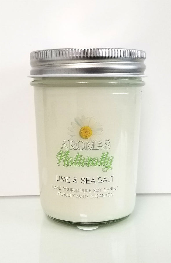 Pure Soy Wax Candle - Lime & Sea Salt