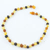 100% Certified Baltic Amber Baby Necklace Matte Multi