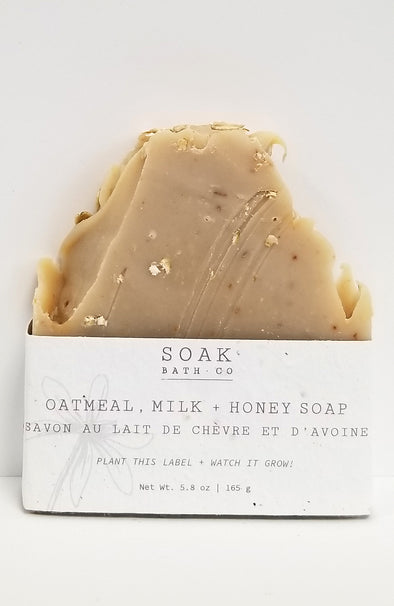 SOAK Bath Co. - Oatmeal, Milk & Honey Soap Bar