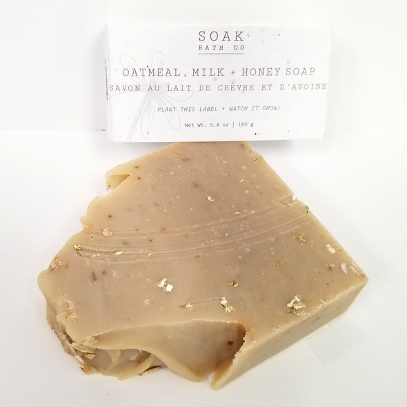 SOAK Bath Co. - Oatmeal, Milk & Honey Soap Bar
