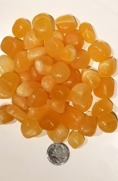 Tumbled Gemstones - Orange Calcite