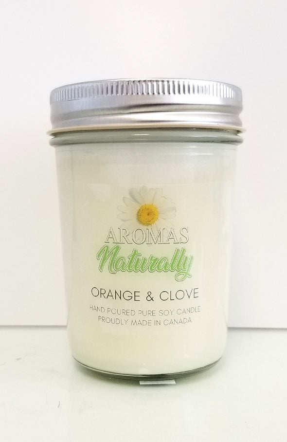 Pure Soy Wax Candle - Orange & Clove